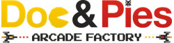 Logo Doc and Pies Arcade Factory