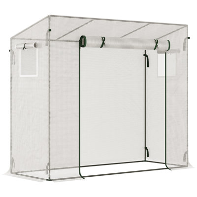 6.5 Ft W x 2.5 Ft D Lean-To Greenhouse