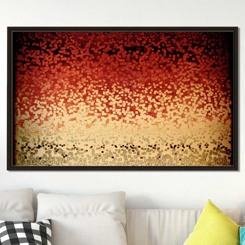 «Comforted. Matthew 5: 4 ', reproduction d'art sur toile, H 21,5 po x l 33,5 po x P 2 po, Cadre flottant espresso