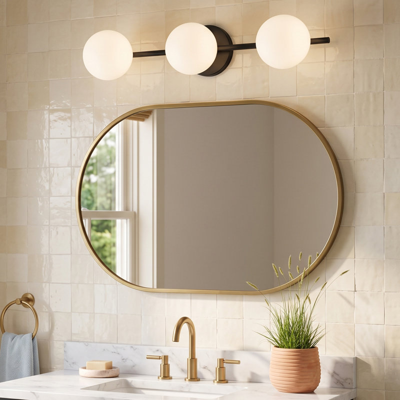 Vibi 3 - Light Dimmable Vanity Light, Black