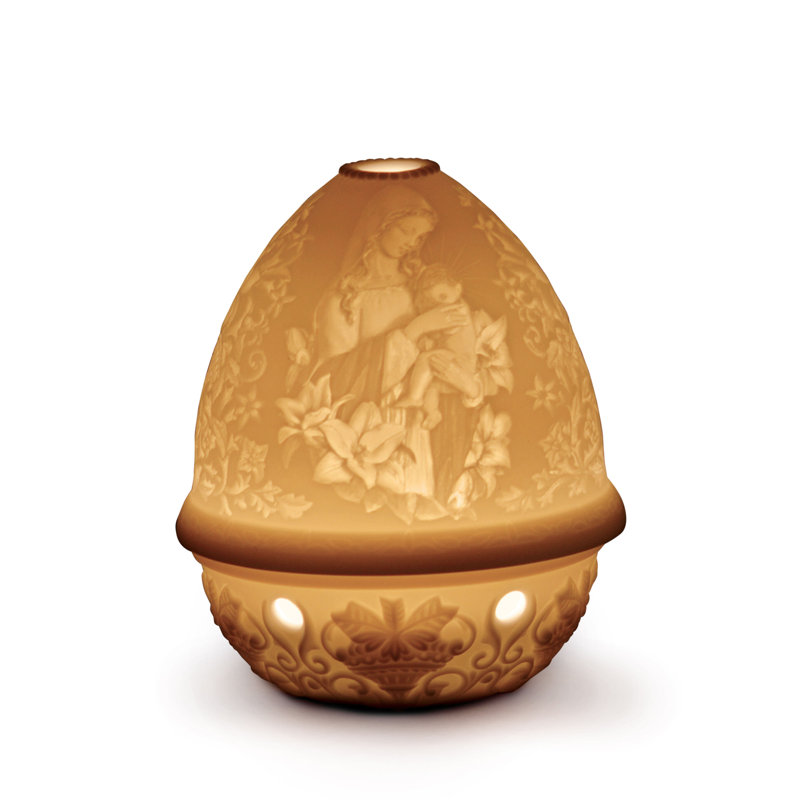 Madonna of the Flowers 4.72" Lithophane Novelty Light