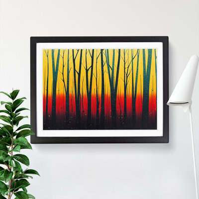 Splashed Forest Vol.3 Abstract - Single Picture Frame Painting