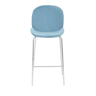 Elsberry Upholstered Counter Stool with Metal Frame