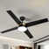 Ebern Designs 52" 4-Blade Ceiling Fan With Light Kit And Remote Control