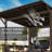 9 x 10 FT Iron Gazebo with Extended Countertop & Sloped Roof-120463558