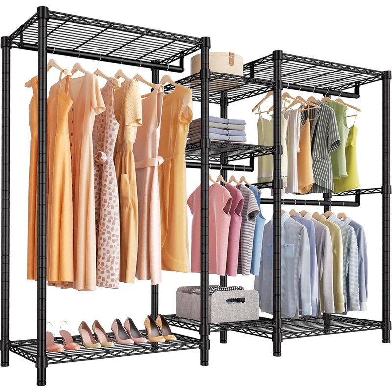Portant à vêtements en fil métallique