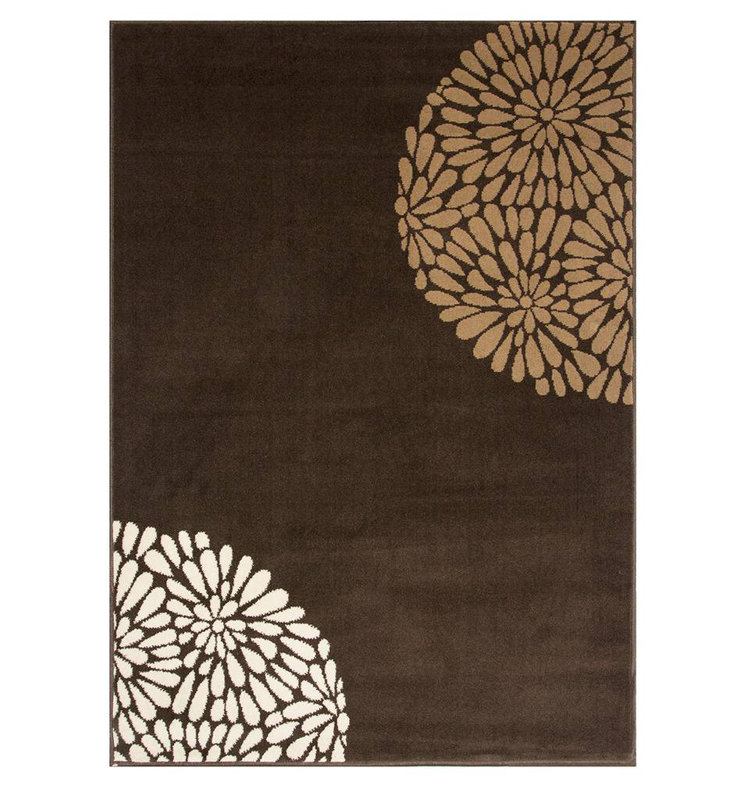 Brooklawn Brown Rug, Rectangle 60 x 110cm
