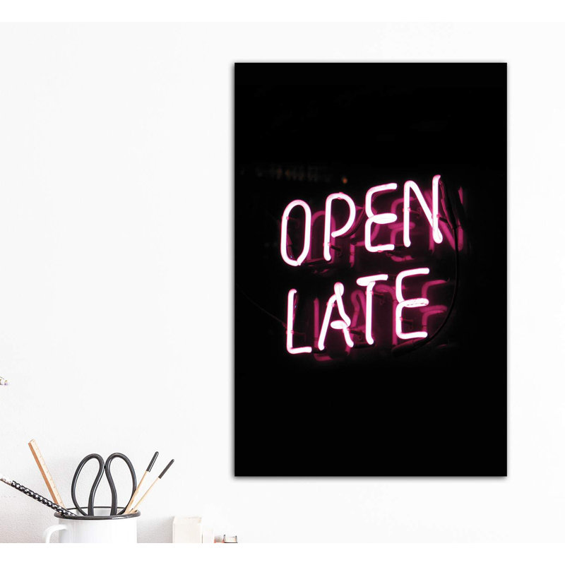 Open Late - Wrapped Canvas Print, 30.48 cm H x 45.72 cm W
