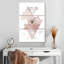 Motif géométrique marbré rose Avery-108587873
