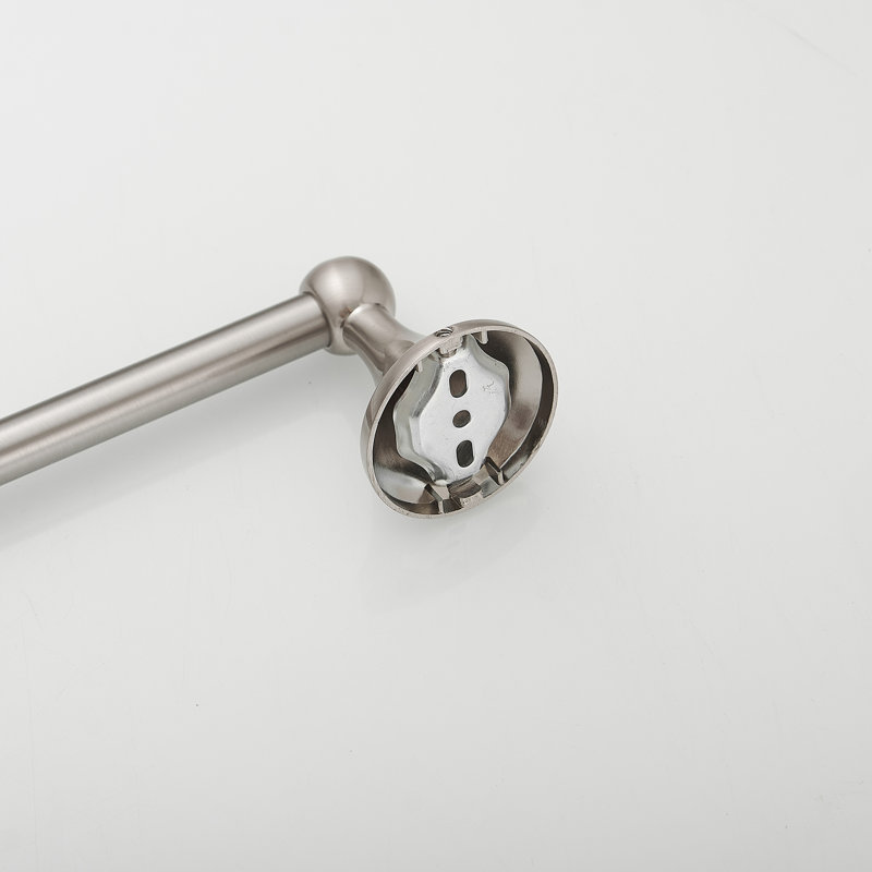 Barre à serviettes murale 24 po, Nickel brossé