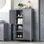 Armoire de rangement au sol à 4 portes de 43,5 po avec tablettes réglables Arhavi-1290489684