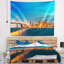 Cityscape de l’horizon san francisco de polyester au tapisserie de nuit avec accessoires suspendus inclus-28500895