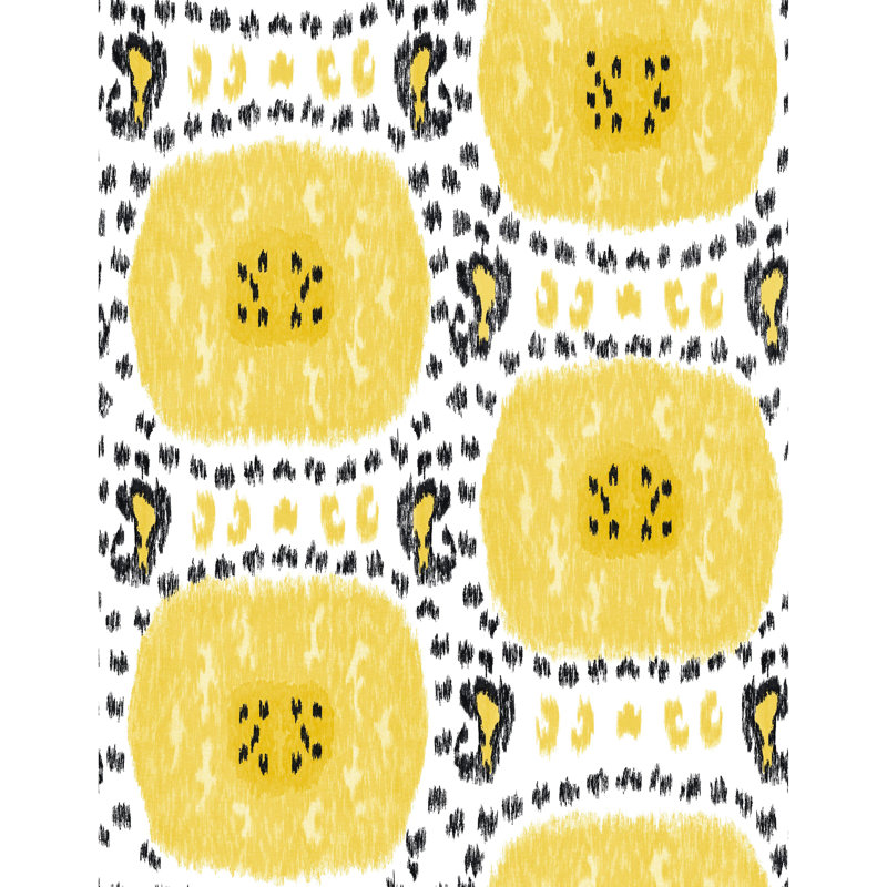 Gran Sol Geometric Vinyl Wallpaper Roll, Amarillo