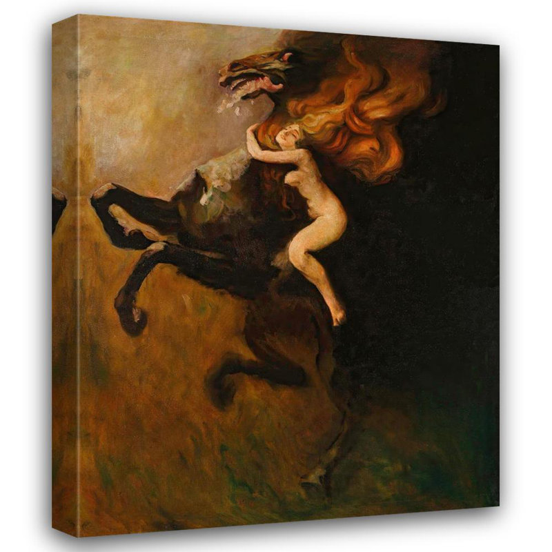 "Frenzy" par Warlyslaw Podkowinski - Art sur toile tendue avec châssis, H 24 po x l 17 po