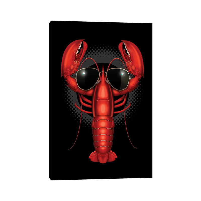 Koollobster by Adam Lawless - Wrapped Canvas Gallery-Wrapped Canvas Giclée, 20.32 cm H x 30.48 cm W
