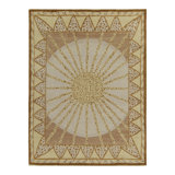 Art Deco Hand Knotted Wool Geometric Area Rug