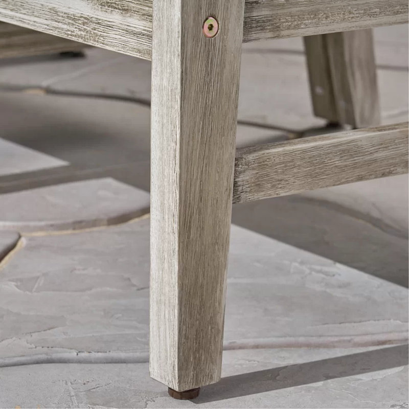 Fauteuil d'angle gris - Structure en bois et - Coussins de siège d'extérieur avec support pour coussin d'eau