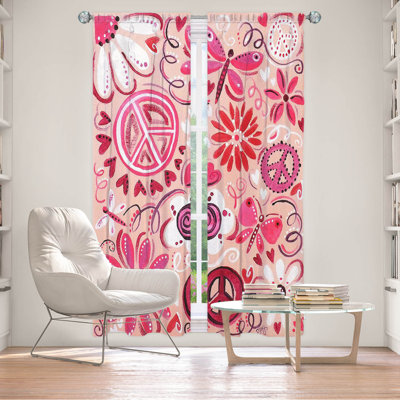 Paire de rideaux obscurcissant en polyester Efrat