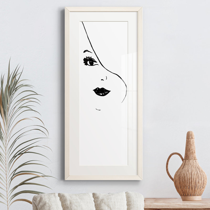 Croquis de mode II - reproduction de cadre photo, Blanc
