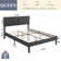 Kempst Upholstered Platform Bed Frame/Mattress Foundation with Height Adjustable Headboard