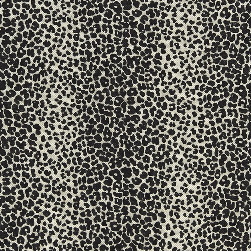 Leopard Linen Print Fabric, Sesame