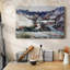 «Snow Effect at Falaise», 1886, toile tendue avec châssis-863773243