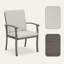 Chaises de patio en aluminium 4 pièces avec coussins Colby-1202566444