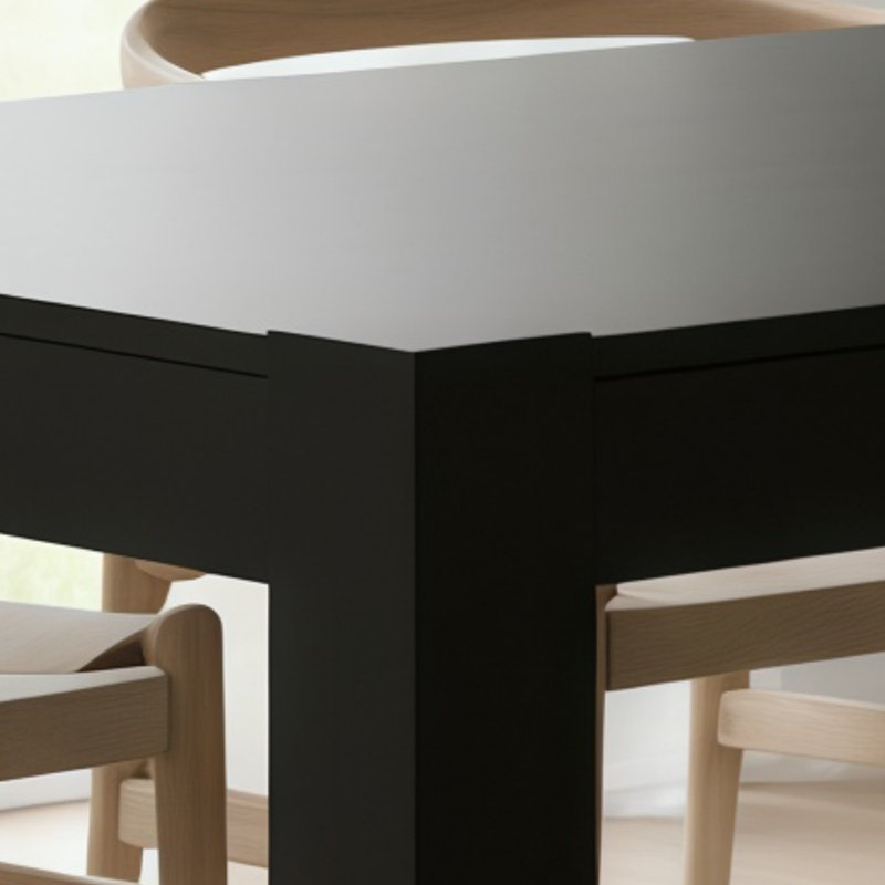 Modern Style Charcoal Gray Dining Table