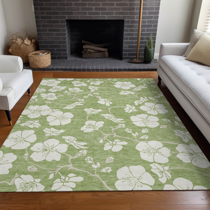  Machine Washable Indoor/Outdoor Chayden ACN1032 Rug, Rectangle 2'6" x 3'10"