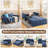 58'' Upholstered Sleeper Sofa-106932462