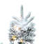 7' H Lighted Artificial Fir Christmas Tree
