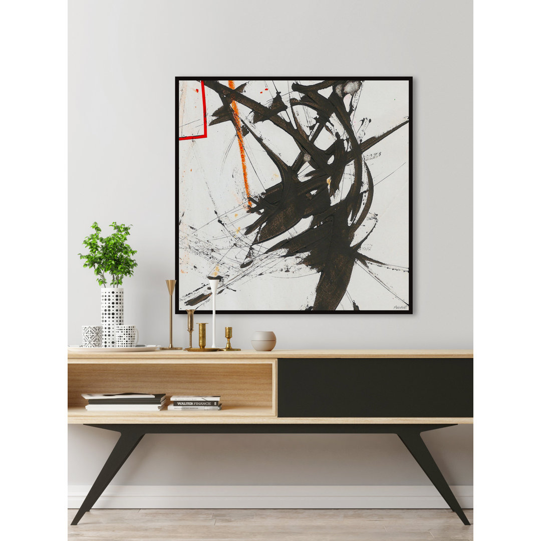 "Under Construction" Floater Framed Painting Print On Canvas