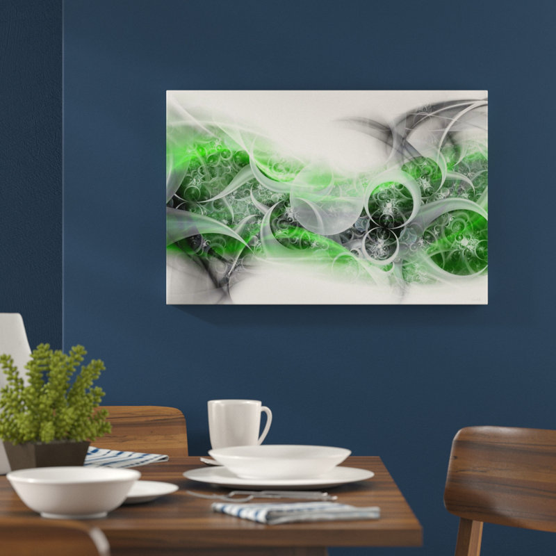 Glass Art, 80 cm H x 120 cm W, Blue