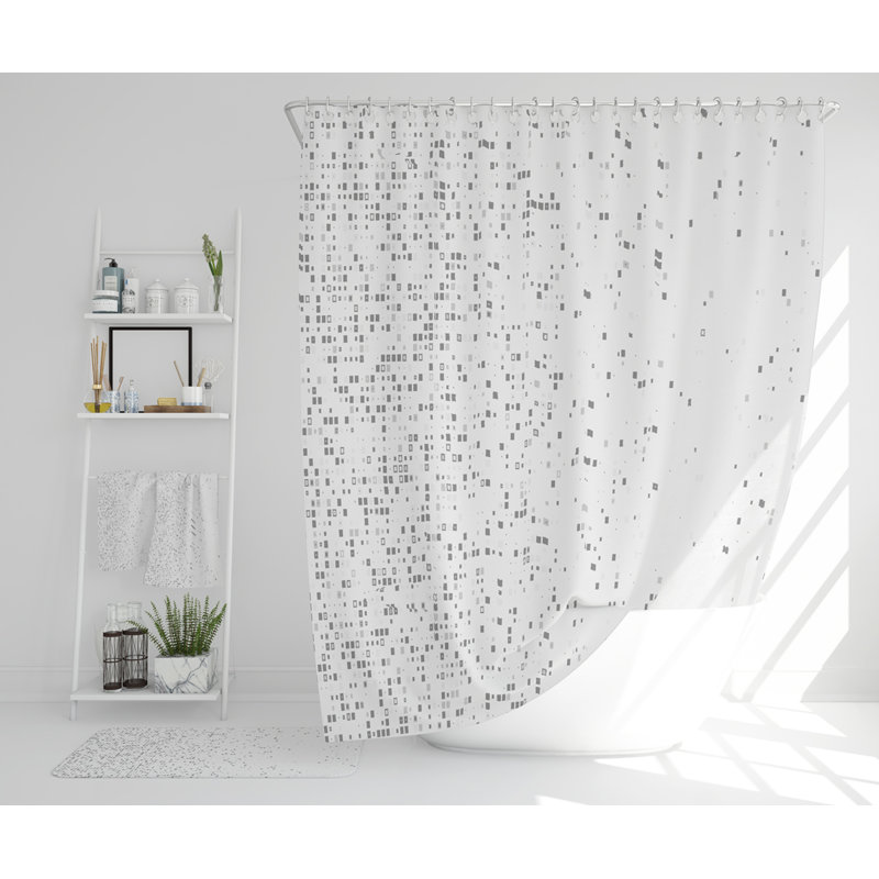Nayyirah Polyester Shower Curtain Set