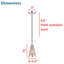 Luminaire suspendu conique 1 lumière