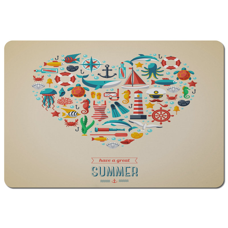 Rhiannon Polyester, Wood Rectangle Placemat