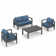 Arnhildur 4 - Person Patio Conversation Sets with Cushions