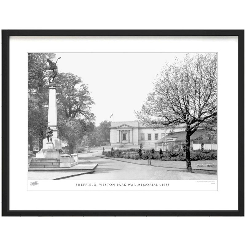 Sheffield, Weston Park War Memorial C1955 by Francis Frith - Single Picture Frame Print, 40cm H x 50cm W x 2.3cm D