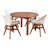Amazonia Charlotte 4 - Person Metal Patio Dining Set with Round Table