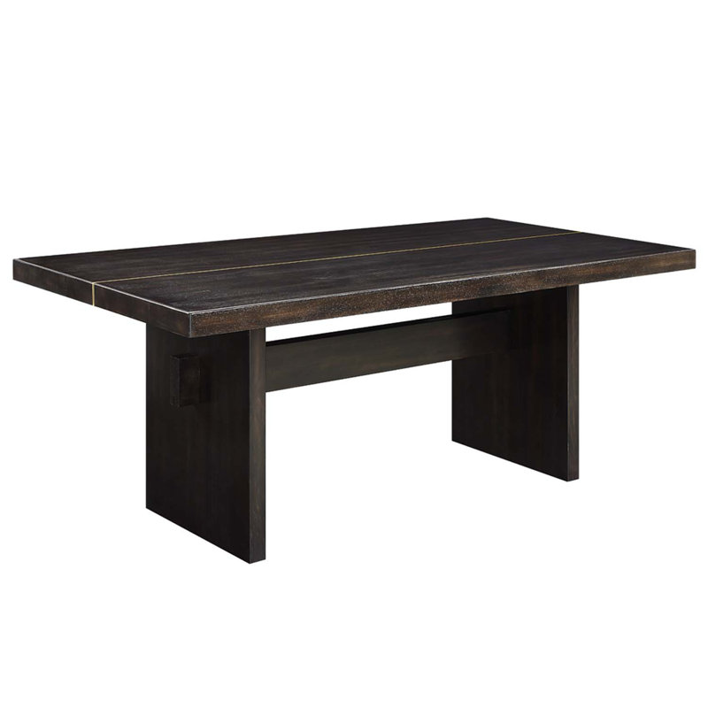 80" Jaramillo Rectangular Dining Table, Black Finish