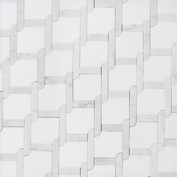 4" x 4" Marble Novelty Mosaic Wall & Floor Tile