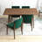 Bouziane 4 - Person Solid Wood Top Four Leg Base Dining Set