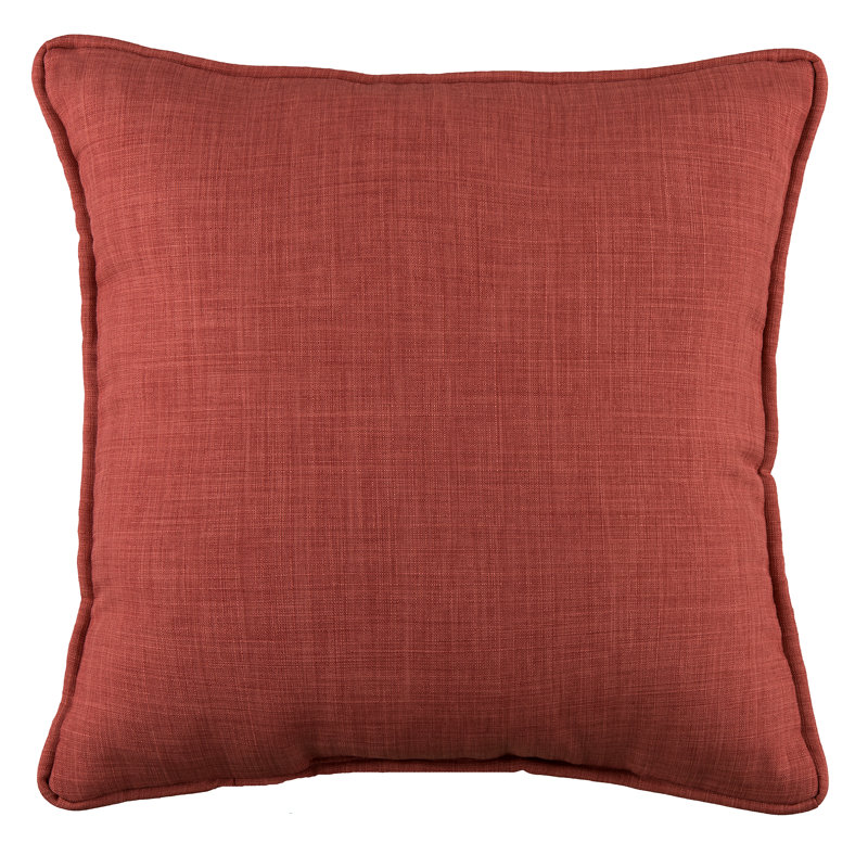 Hepworth Traditional Cotton Textured Pink Square Pillow