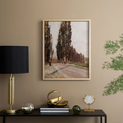 «Vintage Landscape CCL», reproduction encadrée - bois massif