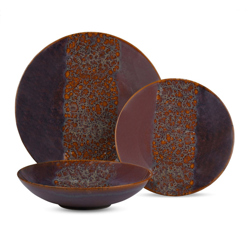 Aliyan Piece Ceramic Dinnerware Set - Service for 4
