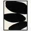«Beige and Black Abstract Modern» par Oliver Gal, reproduction sur toile flottante-68916687-68916702