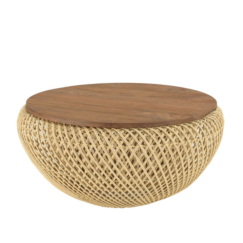 Aadhish Coffee Table, 31cm H x 66cm W x 66cm D, Beige