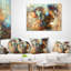 Collage d'une femme indienne avec coussin lion-29875515-89812690