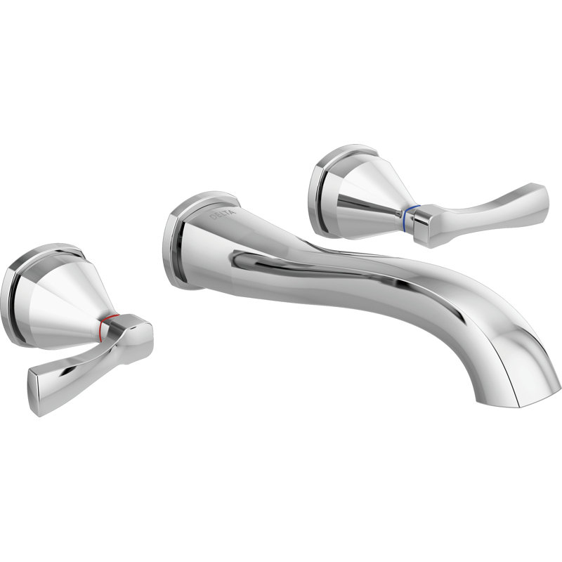 Stryke Wall Mounted Bathroom Faucet Trim, Chrome