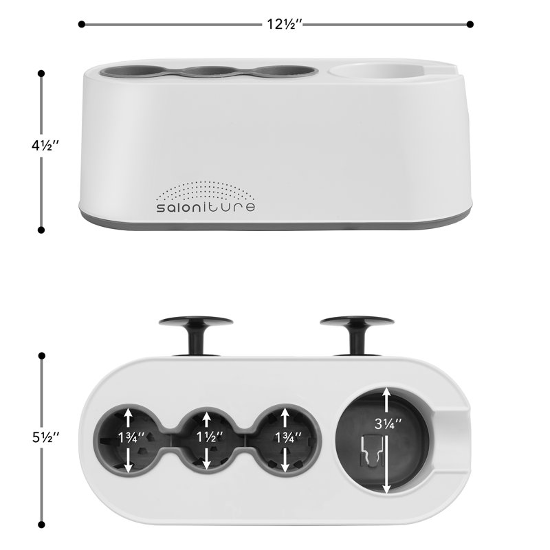 Plastic Compartment Hair Tool Holder